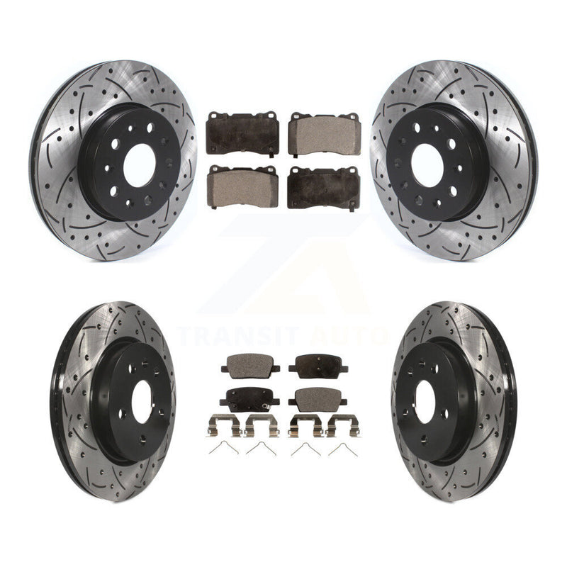Transit Auto KDT-100662 Disc Brake Kit for 2016-2022 Chevrolet Camaro, Cadillac CT6 - Front and Rear
