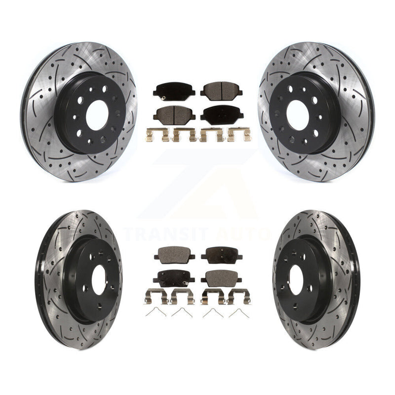 Transit Auto KDT-100666 Disc Brake Kit for 2016-2020 Chevrolet Camaro - Front and Rear