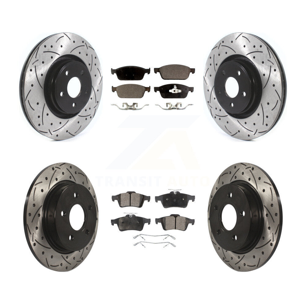 Transit Auto KDT-100667 Disc Brake Kit for 2013-2018 Ford Focus - Front and Rear