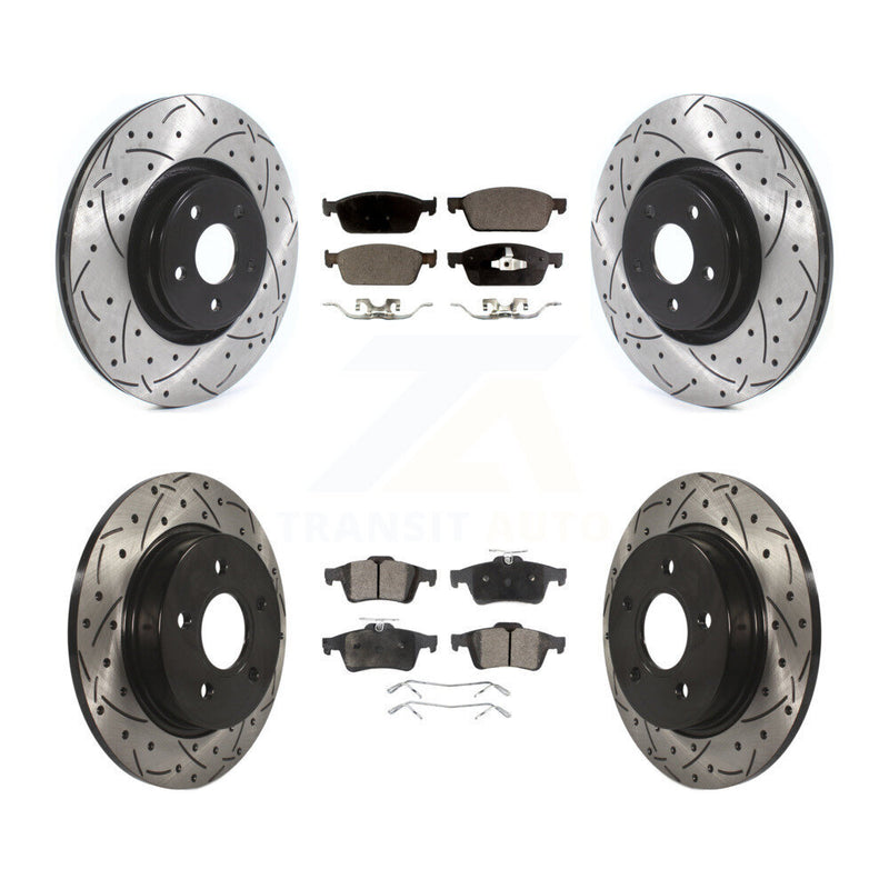 Transit Auto KDT-100667 Disc Brake Kit for 2013-2018 Ford Focus - Front and Rear