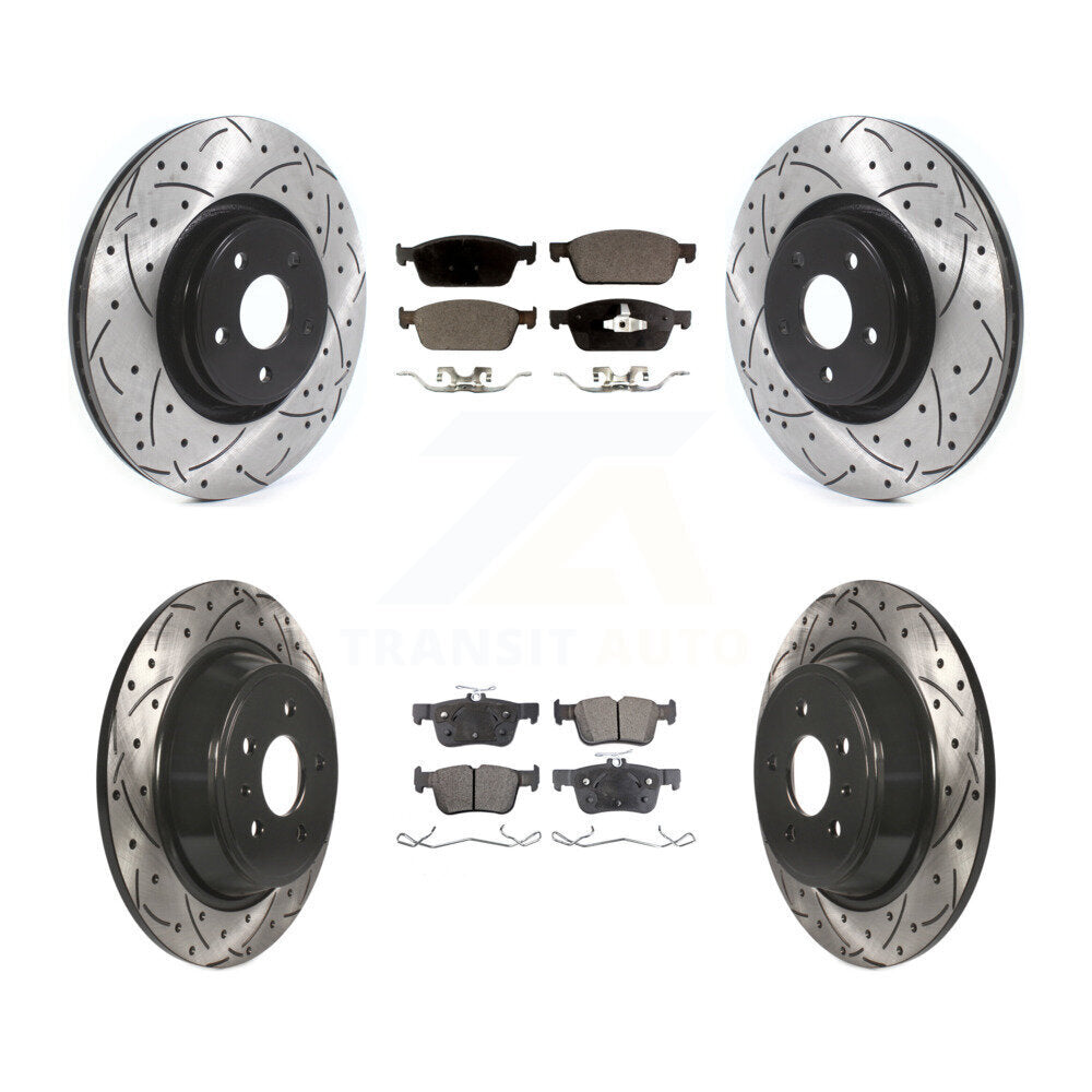 Transit Auto KDT-100668 Disc Brake Kit for 2015-2019 Lincoln MKC - Front and Rear