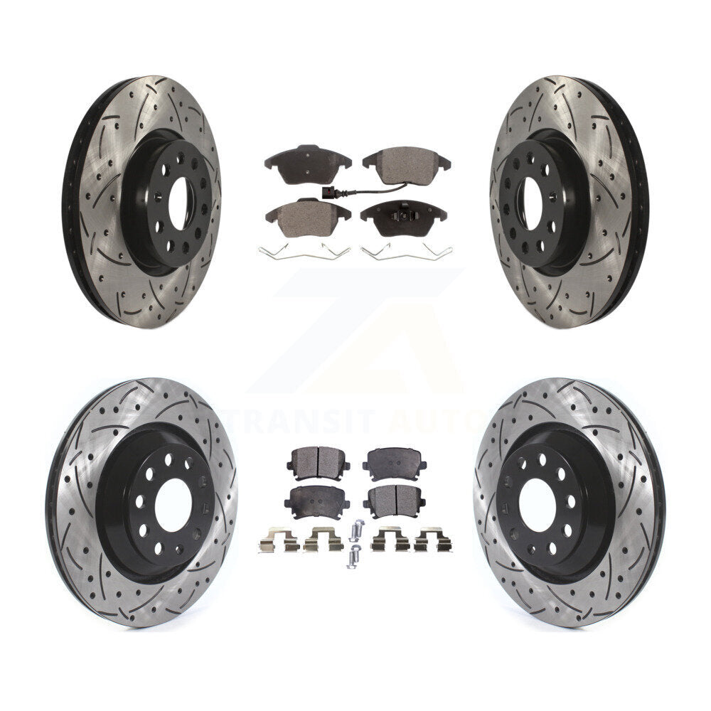 Transit Auto KDT-100669 Disc Brake Kit for 2009-2010 Volkswagen Passat CC - Front and Rear