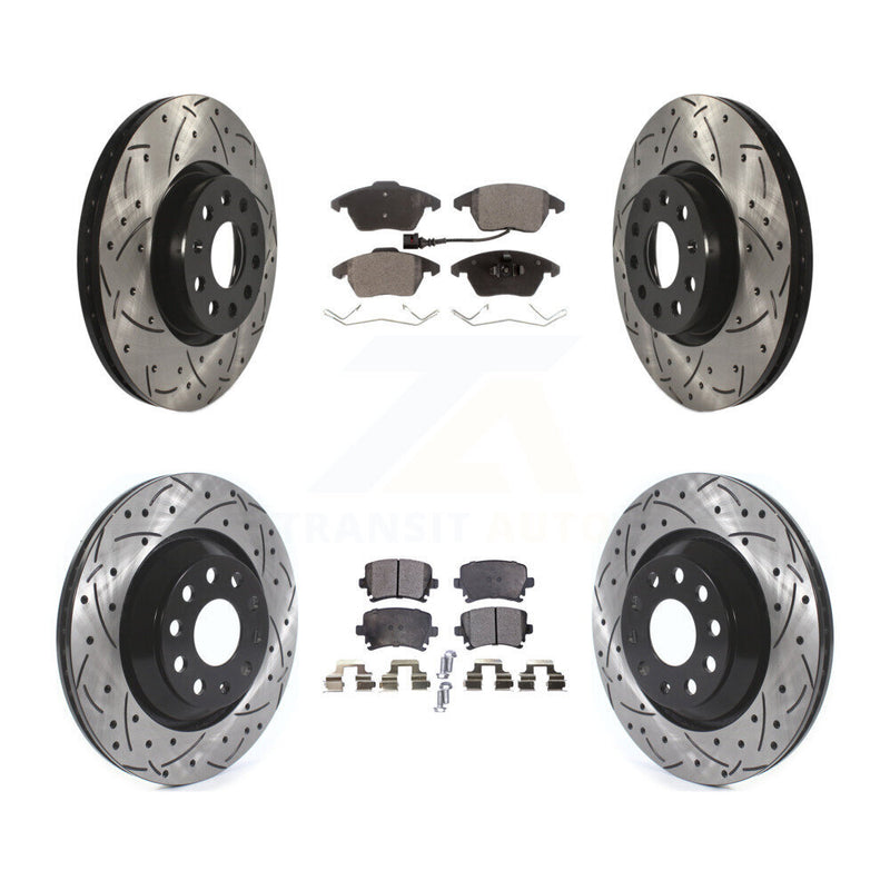 Transit Auto KDT-100669 Disc Brake Kit for 2009-2010 Volkswagen Passat CC - Front and Rear