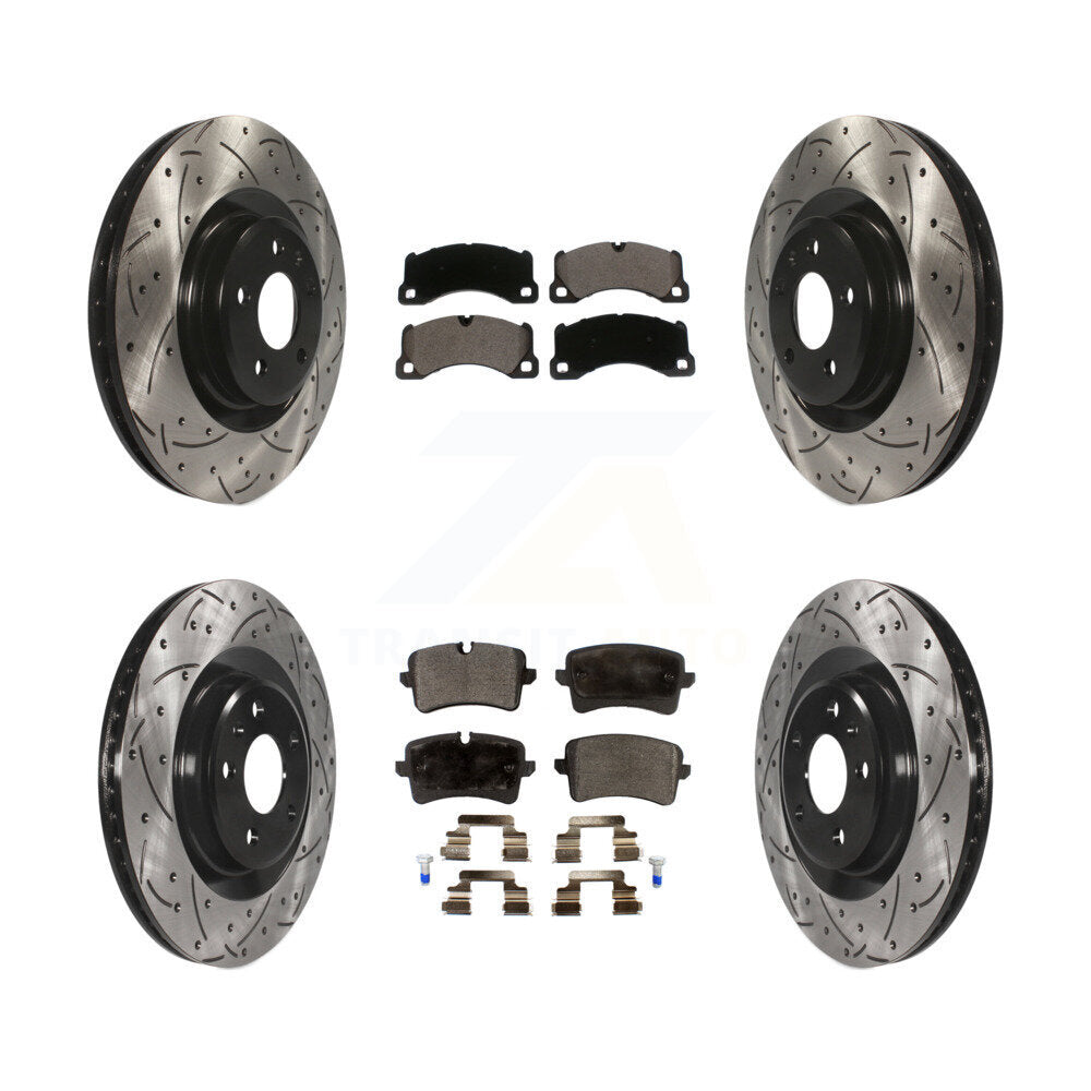 Transit Auto KDT-100673 Disc Brake Kit for 2017 Porsche Macan - Front and Rear