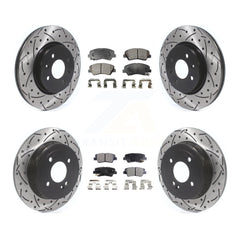 Transit Auto KDT-100675 Disc Brake Kit for 2012-2017 Kia Rio - Front and Rear