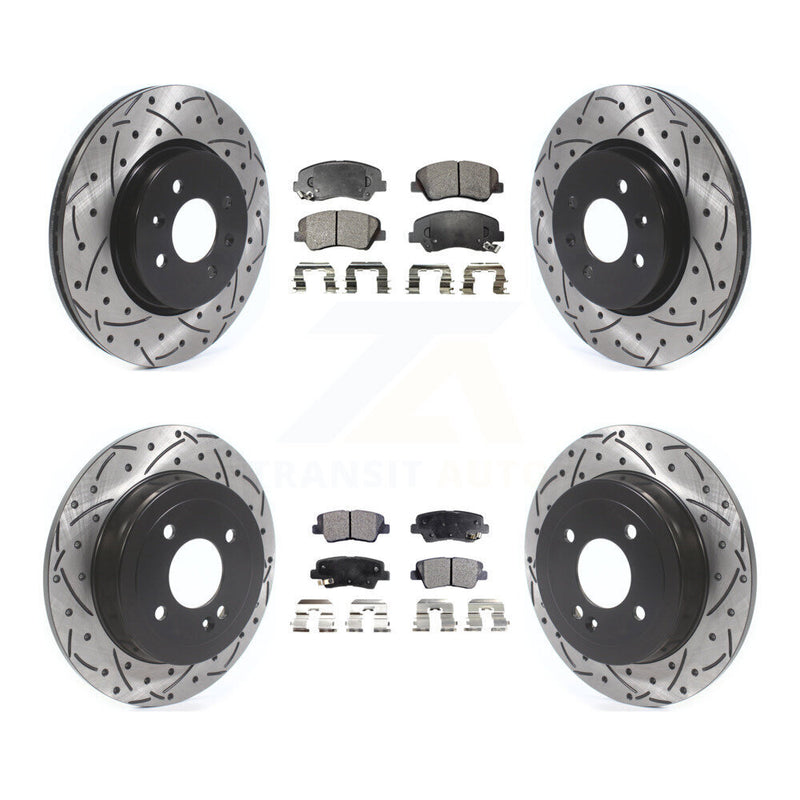 Transit Auto KDT-100675 Disc Brake Kit for 2012-2017 Kia Rio - Front and Rear
