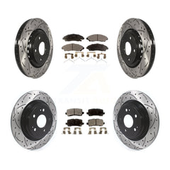 Transit Auto KDT-100677 Disc Brake Kit for 2017-2020 Acura MDX - Front and Rear