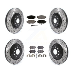 Transit Auto KDT-100678 Disc Brake Kit for 2018-2021 Volkswagen GTI - Front and Rear