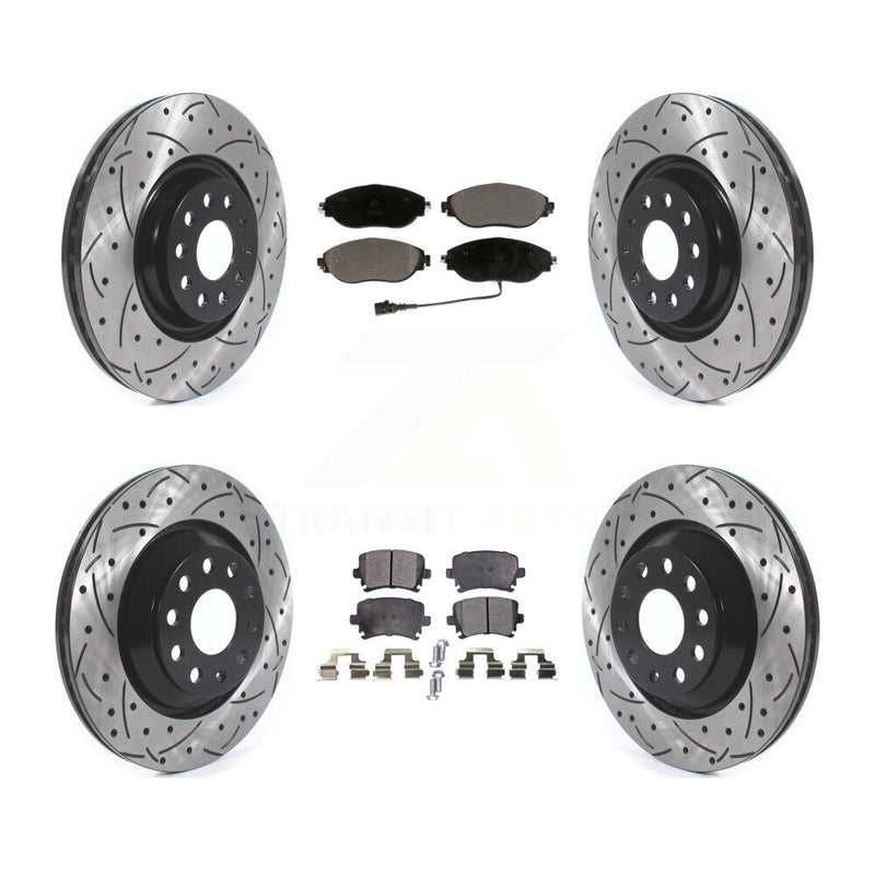 Transit Auto KDT-100678 Disc Brake Kit for 2018-2021 Volkswagen GTI - Front and Rear