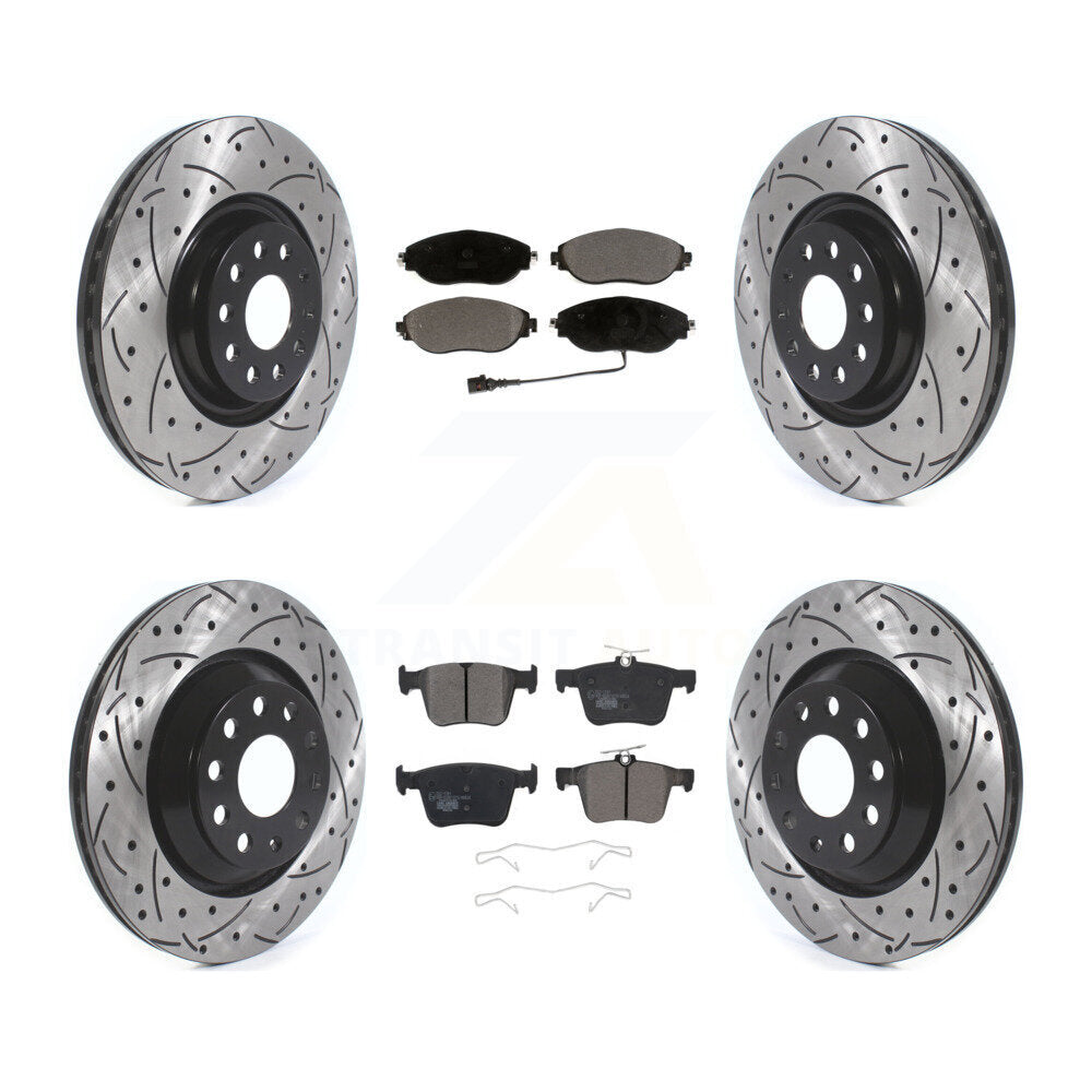 Transit Auto KDT-100679 Disc Brake Kit for 2015-2022 Volkswagen Arteon, Audi A3 Quattro and More - Front and Rear
