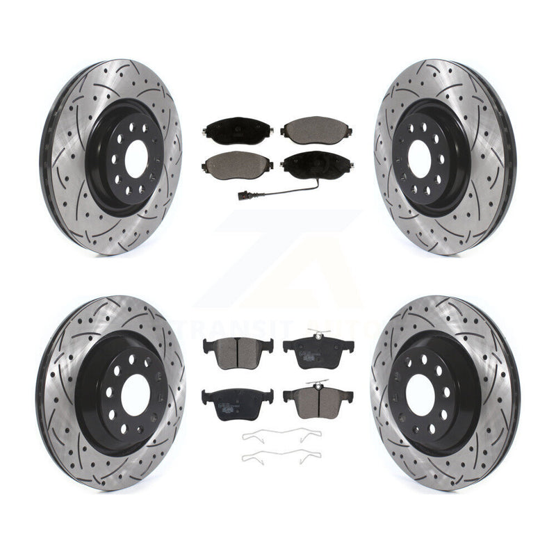 Transit Auto KDT-100679 Disc Brake Kit for 2015-2022 Volkswagen Arteon, Audi A3 Quattro and More - Front and Rear