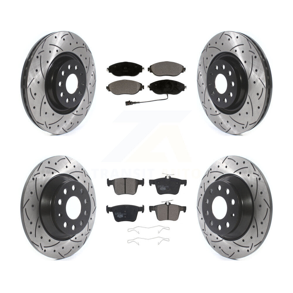 Transit Auto KDT-100680 Disc Brake Kit for 2018-2022 Volkswagen Jetta, Volkswagen Tiguan - Front and Rear