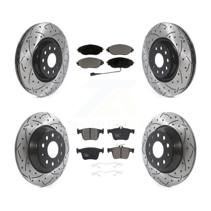 Transit Auto KDT-100680 Disc Brake Kit for 2018-2022 Volkswagen Jetta, Volkswagen Tiguan - Front and Rear