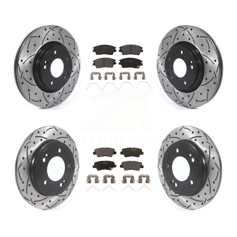Transit Auto KDT-100684 Disc Brake Kit for 2017-2020 Hyundai Elantra - Front and Rear