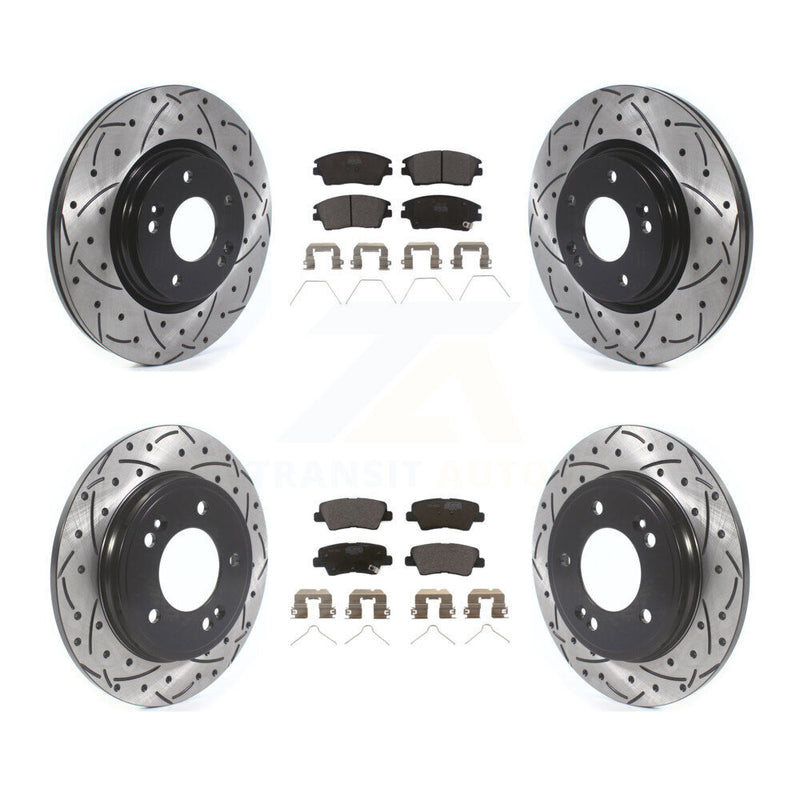 Transit Auto KDT-100684 Disc Brake Kit for 2017-2020 Hyundai Elantra - Front and Rear