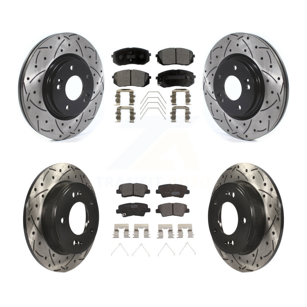 Transit Auto KDT-100685 Disc Brake Kit for 2021 Kia Forte5 - Front and Rear