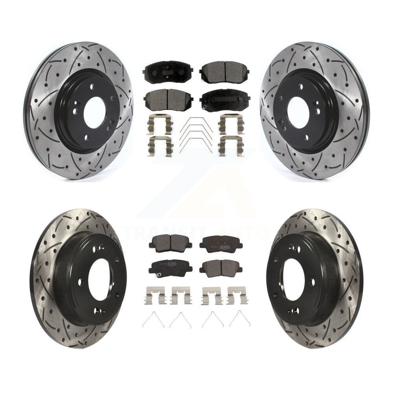 Transit Auto KDT-100685 Disc Brake Kit for 2021 Kia Forte5 - Front and Rear