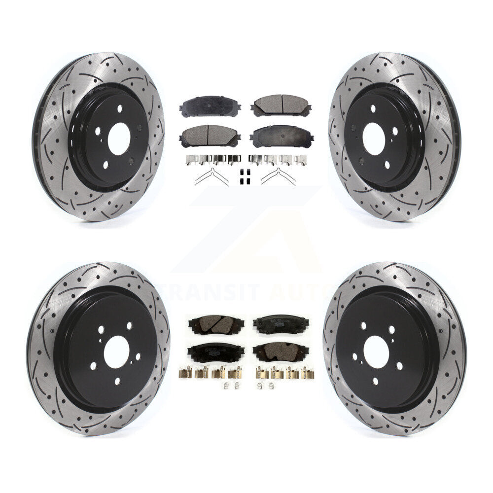 Transit Auto KDT-100688 Disc Brake Kit for 2016-2022 Lexus RX350, Lexus RX350L and More - Front and Rear