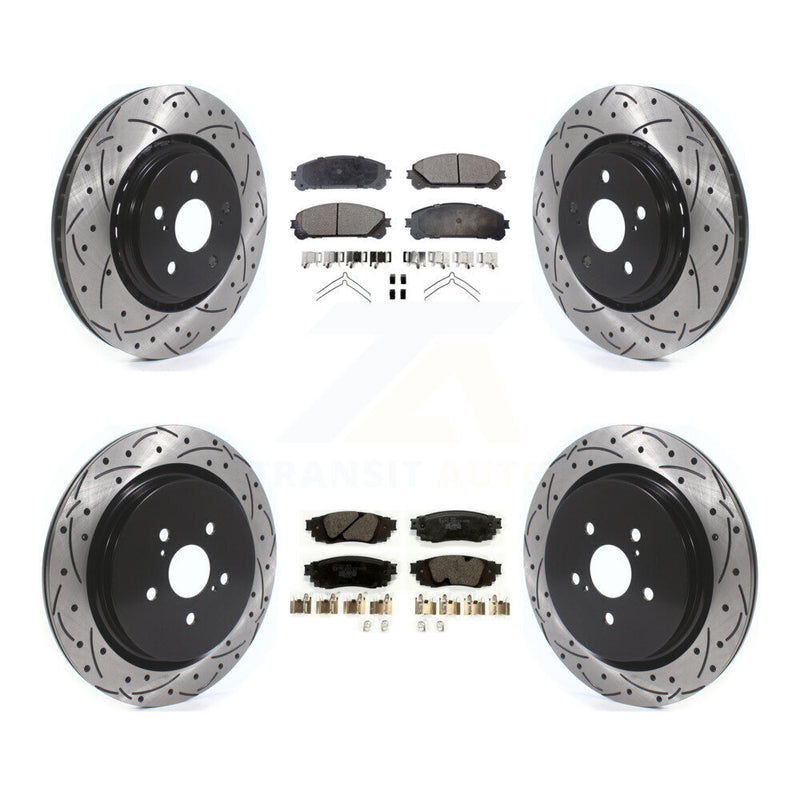 Transit Auto KDT-100688 Disc Brake Kit for 2016-2022 Lexus RX350, Lexus RX350L and More - Front and Rear