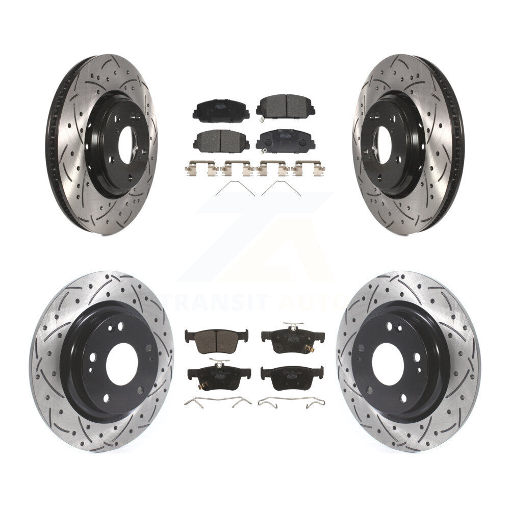 Transit Auto KDT-100689 Disc Brake Kit for 2017-2020 Honda Civic - Front and Rear