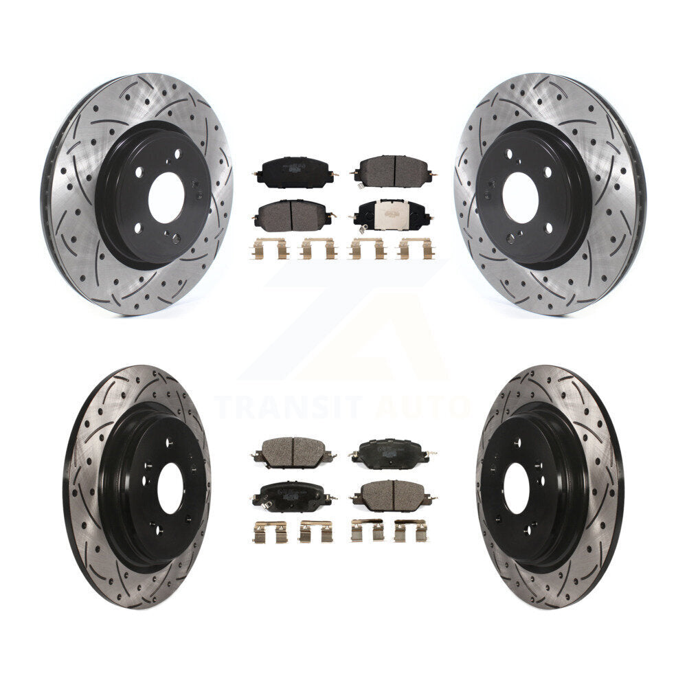Transit Auto KDT-100693 Disc Brake Kit for 2017-2023 Honda CR-V - Front and Rear