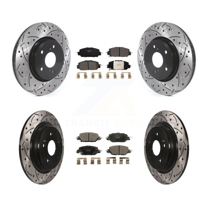 Transit Auto KDT-100693 Disc Brake Kit for 2017-2023 Honda CR-V - Front and Rear