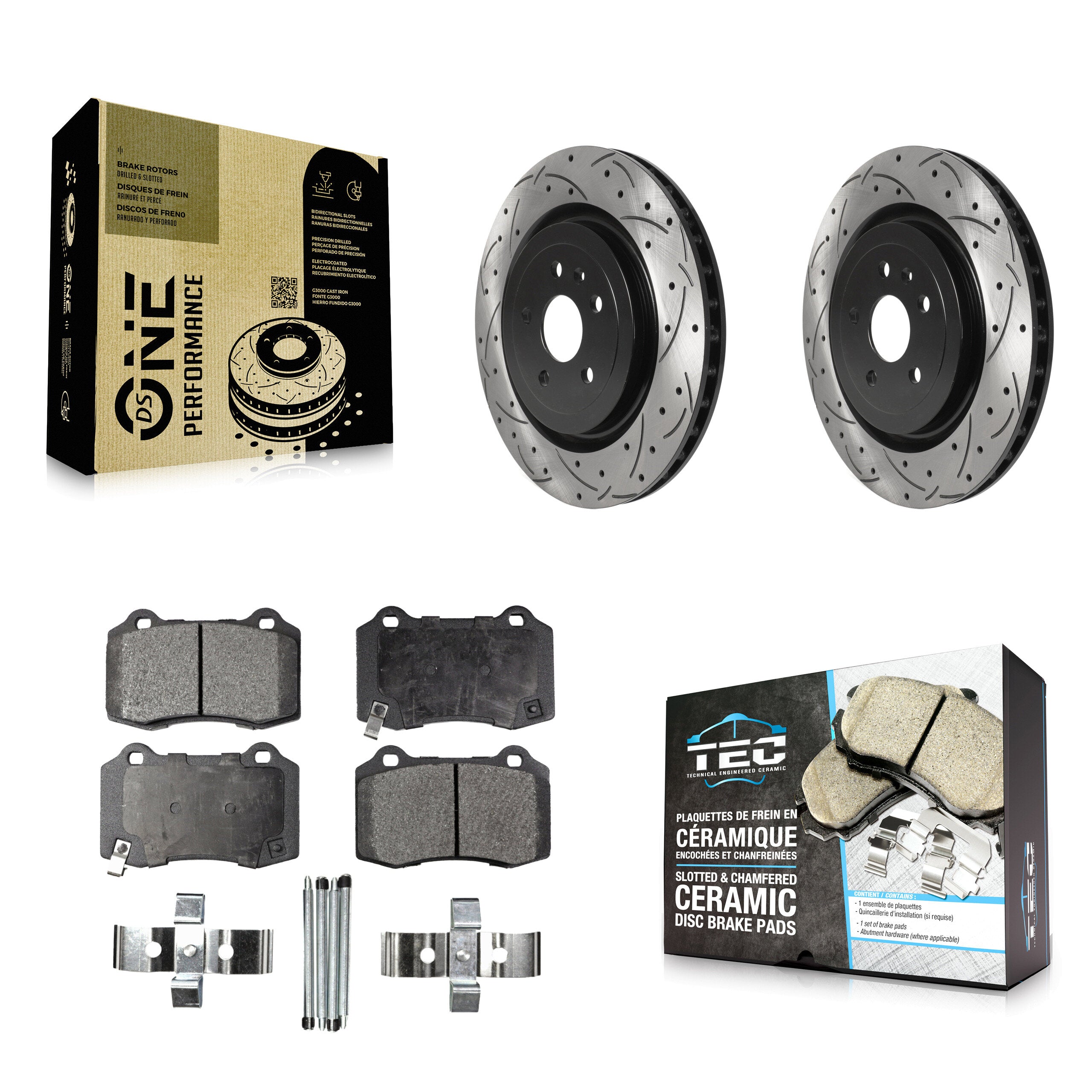 Transit Auto KDT-100697 Disc Brake Kit for 2009-2024 Chevrolet Camaro, Cadillac CTS - Rear