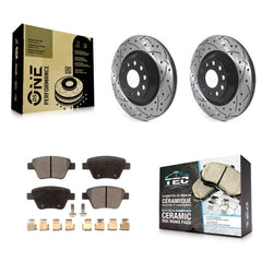 Transit Auto KDT-100701 Disc Brake Kit for 2011-2013 Volkswagen GTI, Audi A3 Quattro - Rear
