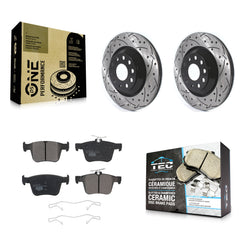 Transit Auto KDT-100702 Disc Brake Kit for 2015-2024 Audi Q3, Volkswagen Atlas Cross Sport and More - Rear