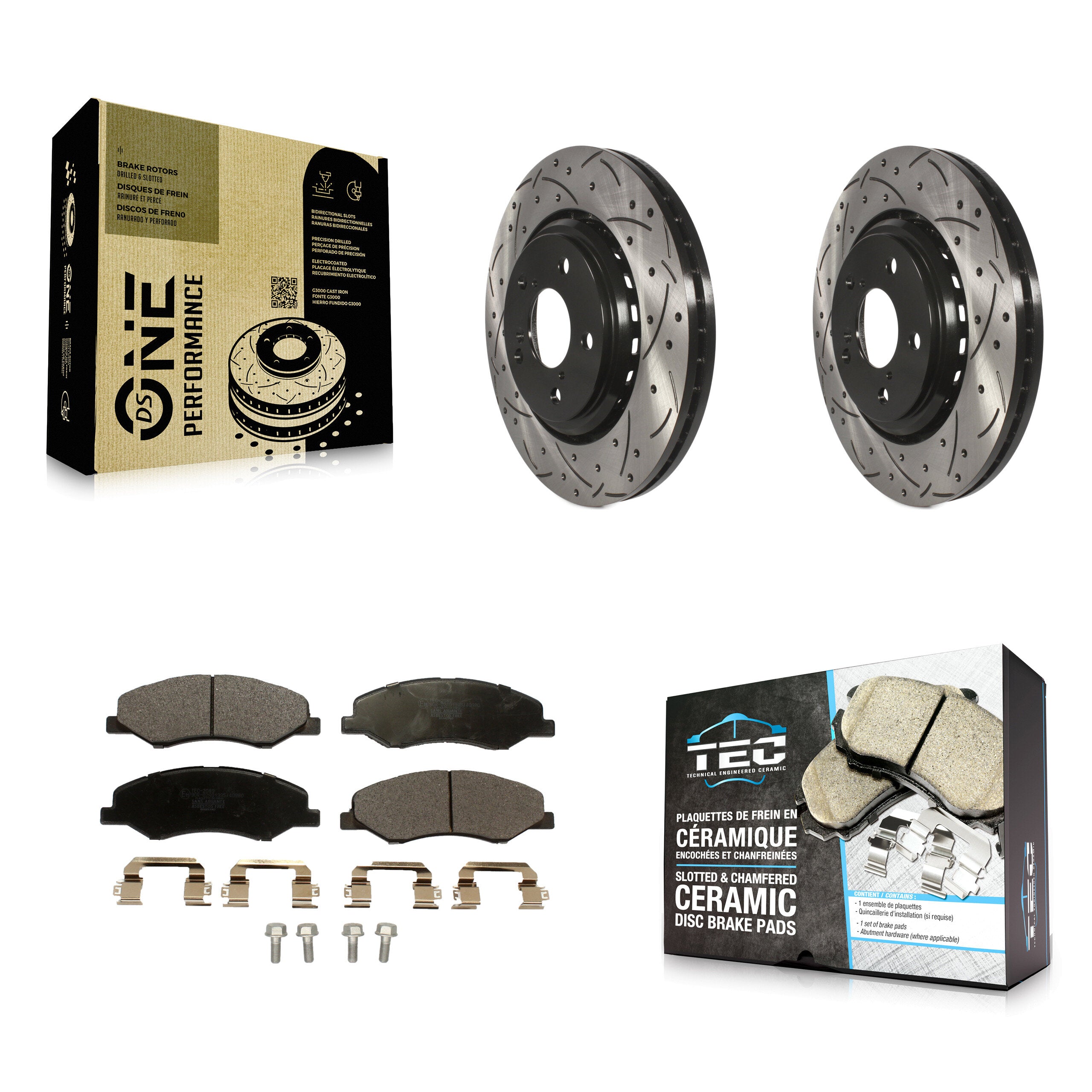 Transit Auto KDT-100728 Disc Brake Kit for 2018-2023 Honda Odyssey - Front