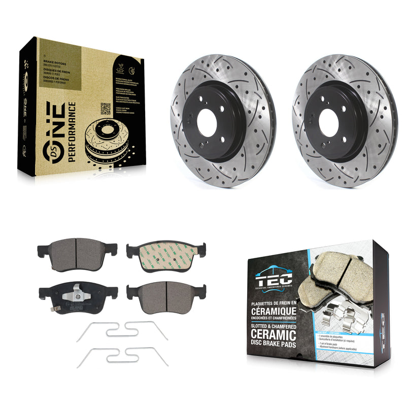 Transit Auto KDT-100732 Disc Brake Kit for 2018-2024 Acura Integra, Honda Accord, Honda Civic - Front
