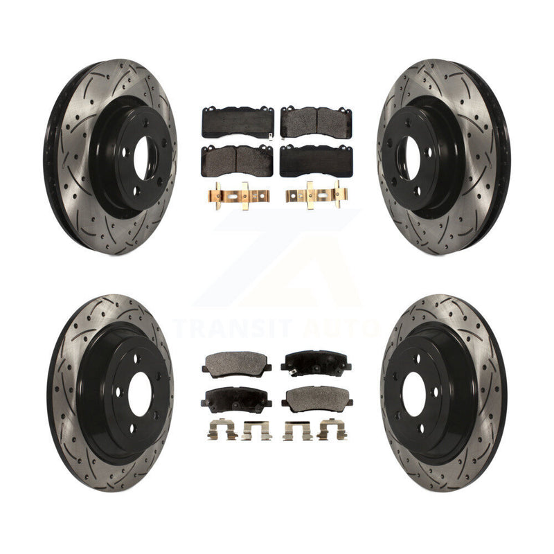 Transit Auto KDT-100734 Disc Brake Kit for 2015 Ford Mustang - Front and Rear