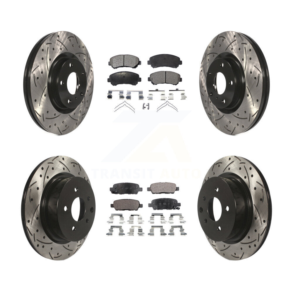 Transit Auto KDT-100736 Disc Brake Kit for 2009-2022 Nissan Maxima - Front and Rear