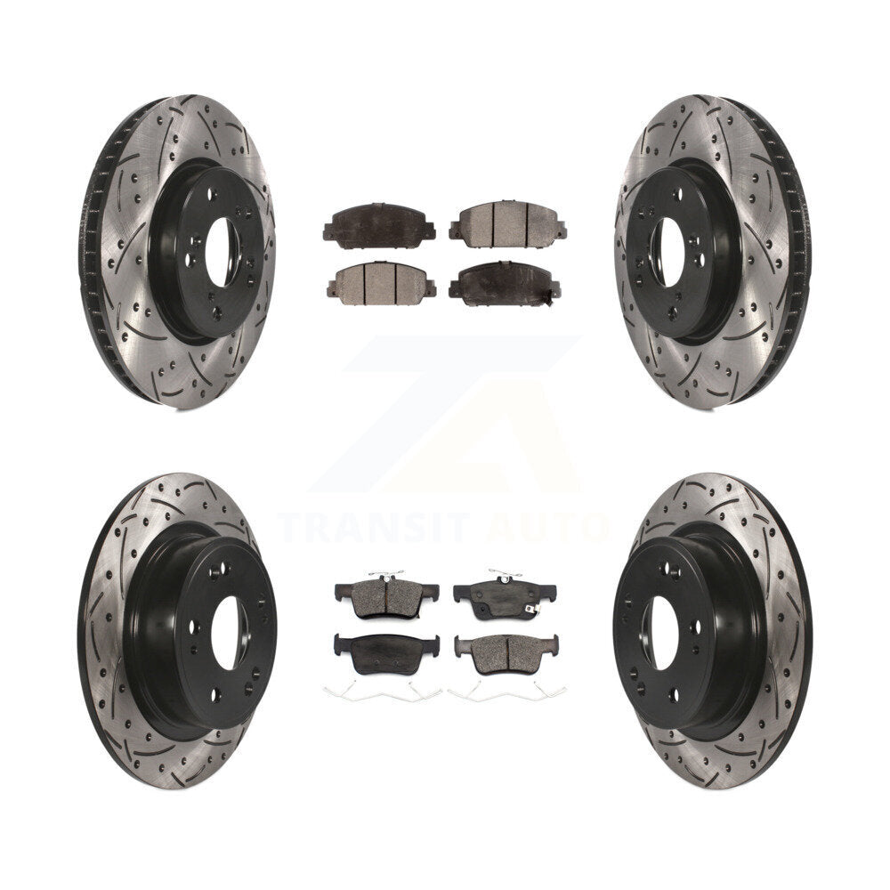 Transit Auto KDT-100739 Disc Brake Kit for 2018-2024 Honda Accord - Front and Rear