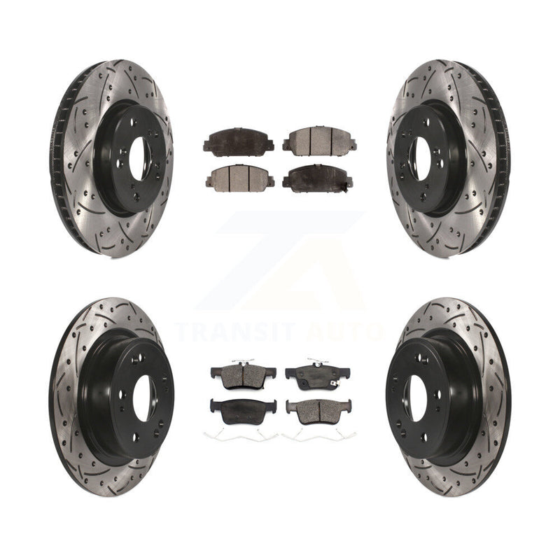 Transit Auto KDT-100739 Disc Brake Kit for 2018-2024 Honda Accord - Front and Rear