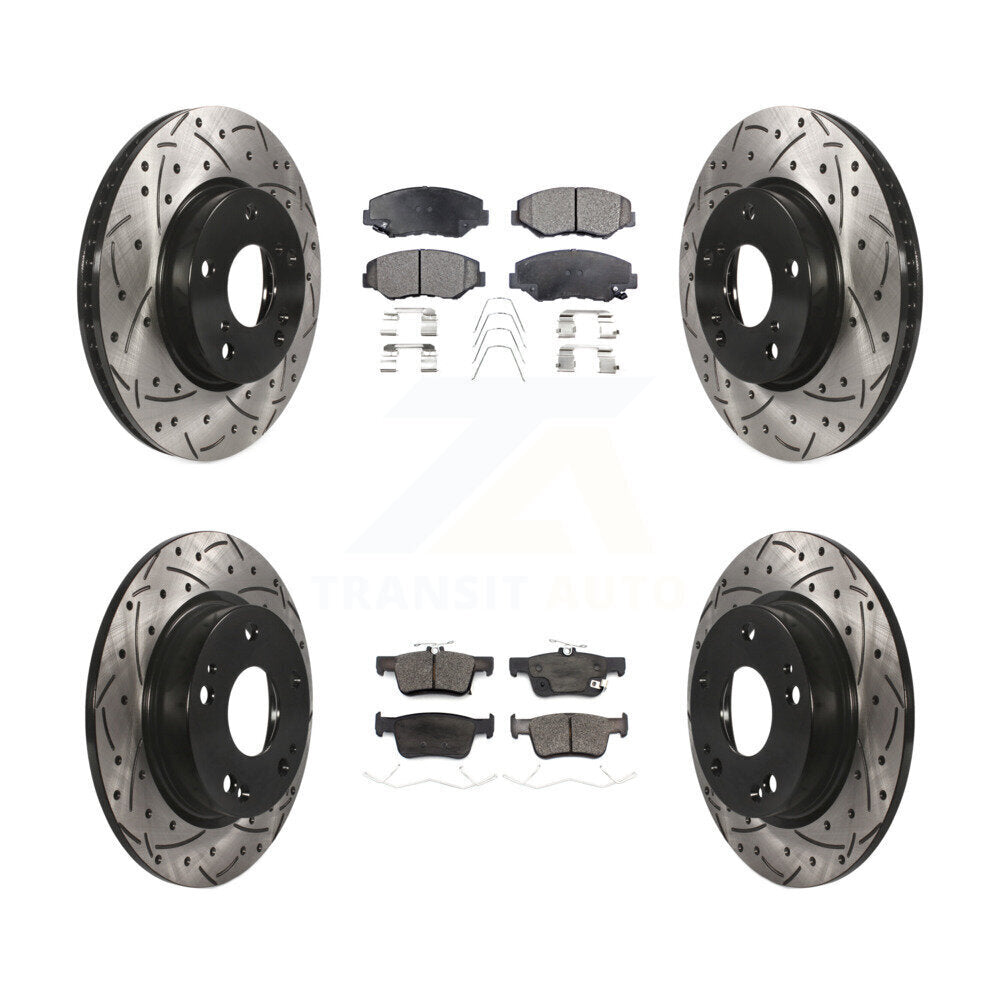 Transit Auto KDT-100742 Disc Brake Kit for 2020-2021 Honda Civic - Front and Rear
