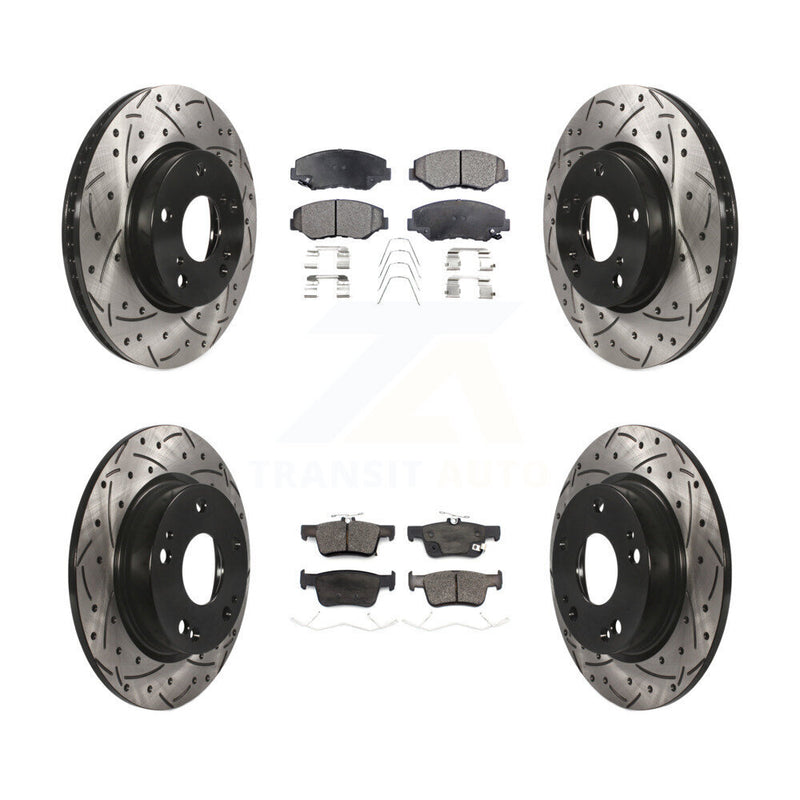 Transit Auto KDT-100742 Disc Brake Kit for 2020-2021 Honda Civic - Front and Rear