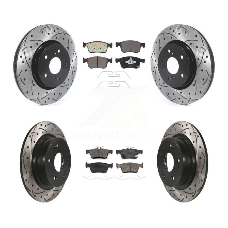 Transit Auto KDT-100743 Disc Brake Kit for 2018-2024 Honda Accord - Front and Rear