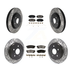 Transit Auto KDT-100744 Disc Brake Kit for 2018-2024 Toyota Camry, Lexus ES300h and More - Front and Rear
