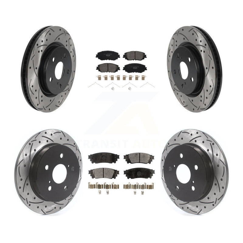 Transit Auto KDT-100744 Disc Brake Kit for 2018-2024 Toyota Camry, Lexus ES300h and More - Front and Rear