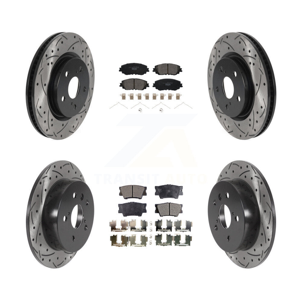 Transit Auto KDT-100745 Disc Brake Kit for 2018-2024 Toyota Camry - Front and Rear