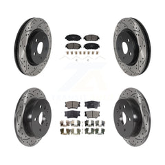 Transit Auto KDT-100745 Disc Brake Kit for 2018-2024 Toyota Camry - Front and Rear