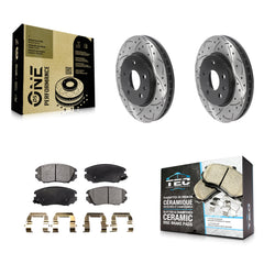 Transit Auto KDT-100757 Disc Brake Kit for 2011-2017 Chevrolet Malibu Limited, Chevrolet Malibu and More - Front