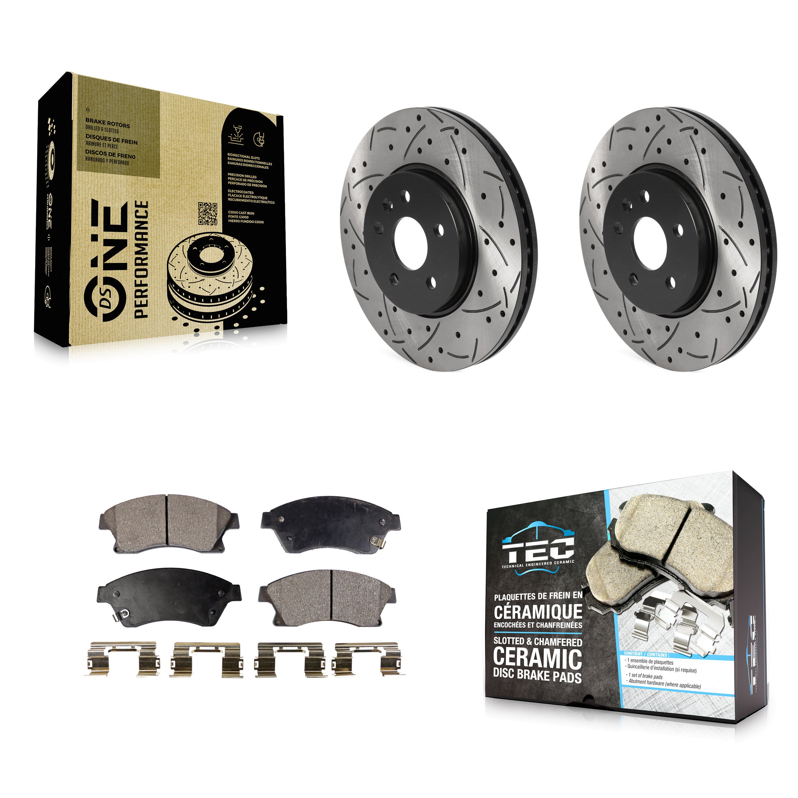 Transit Auto KDT-100758 Disc Brake Kit for 2013-2014 Chevrolet Sonic - Front