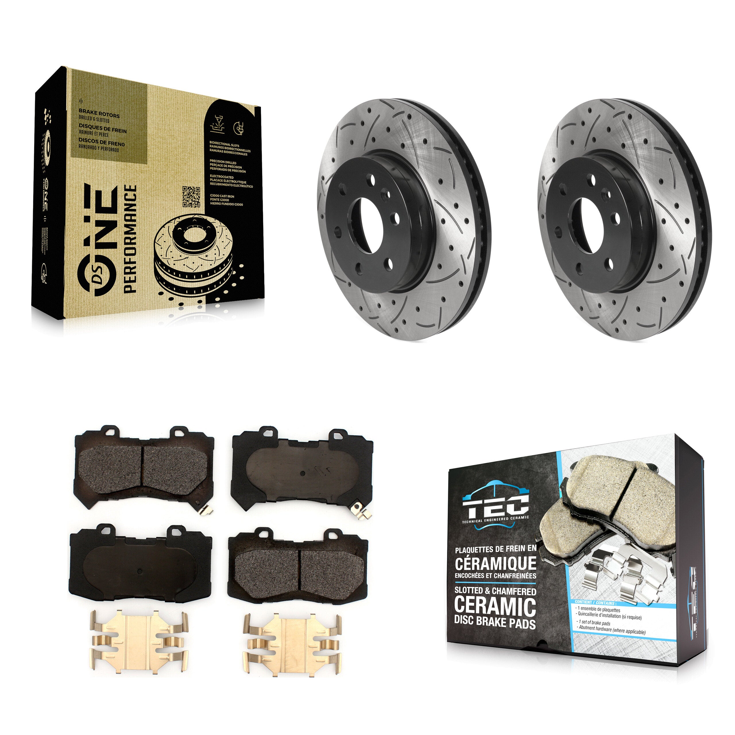 Transit Auto KDT-100761 Disc Brake Kit for 2015-2020 Chevrolet Colorado, GMC Canyon - Front