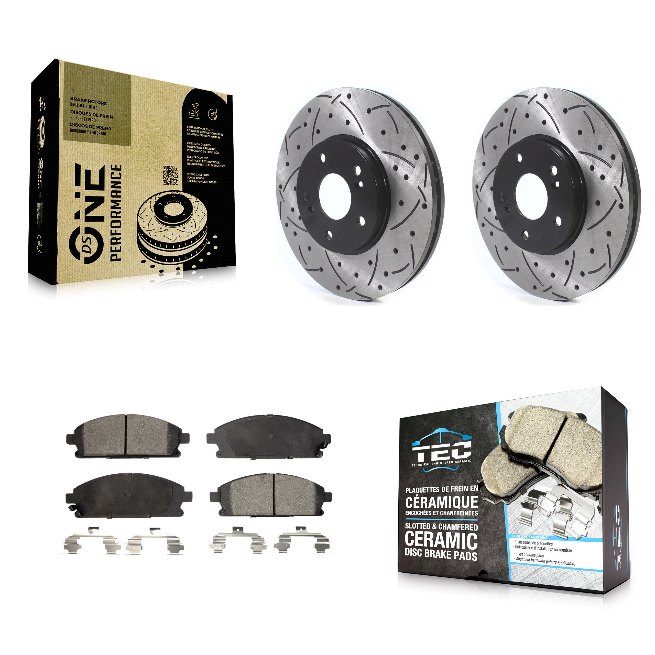 Transit Auto KDT-100769 Disc Brake Kit for 2003-2006 Acura MDX - Front