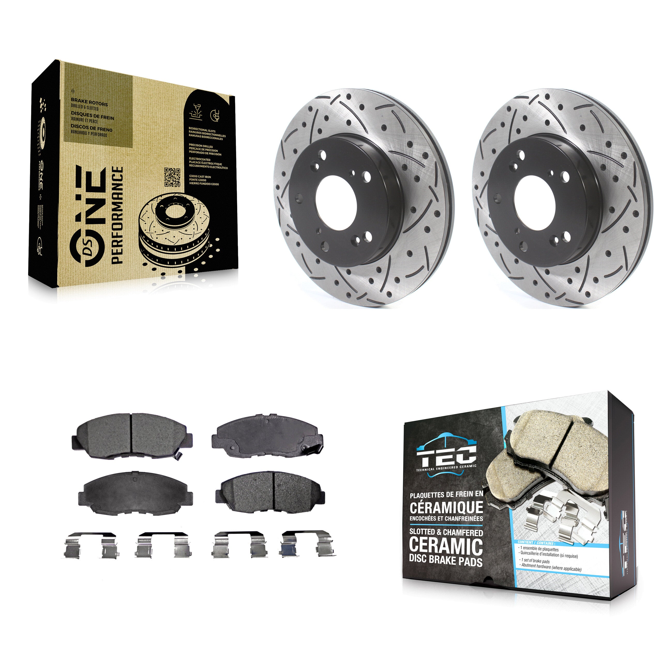 Transit Auto KDT-100771 Disc Brake Kit for 2006-2011 Honda Civic - Front