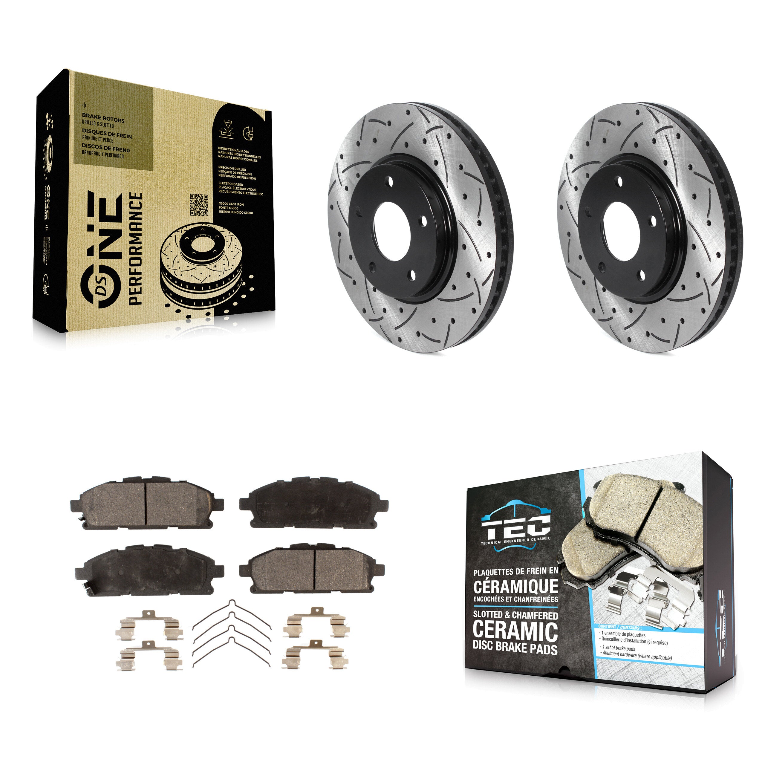 Transit Auto KDT-100773 Disc Brake Kit for 2011-2017 Nissan Quest - Front