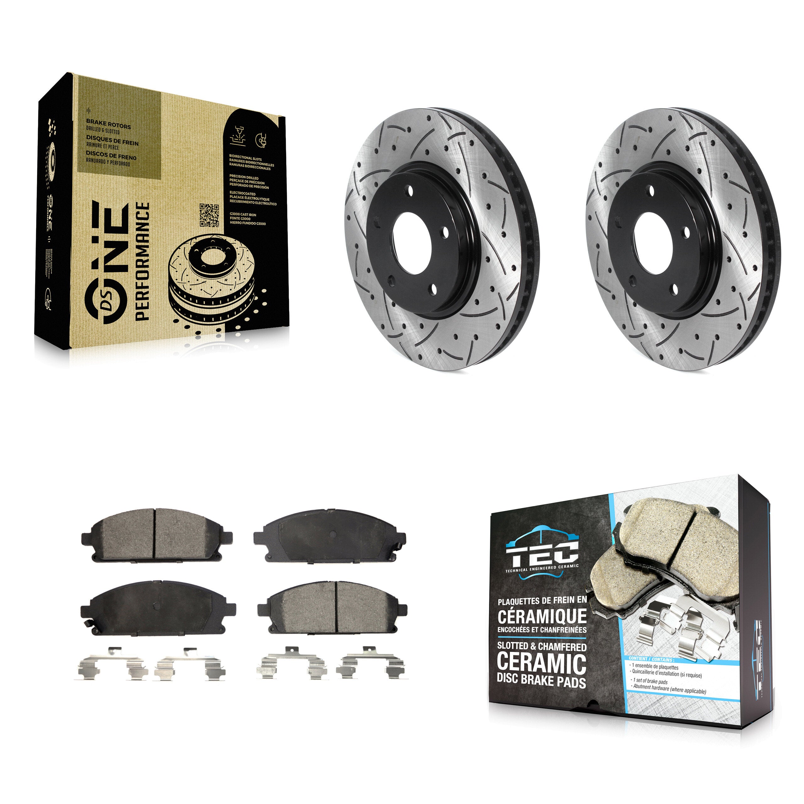Transit Auto KDT-100775 Disc Brake Kit for 2004-2009 Nissan Quest - Front