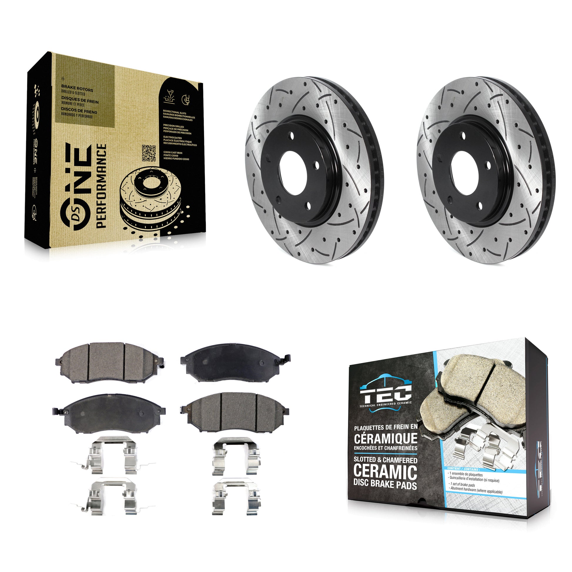 Transit Auto KDT-100776 Disc Brake Kit for 2002-2006 INFINITI M45, INFINITI Q45 - Front